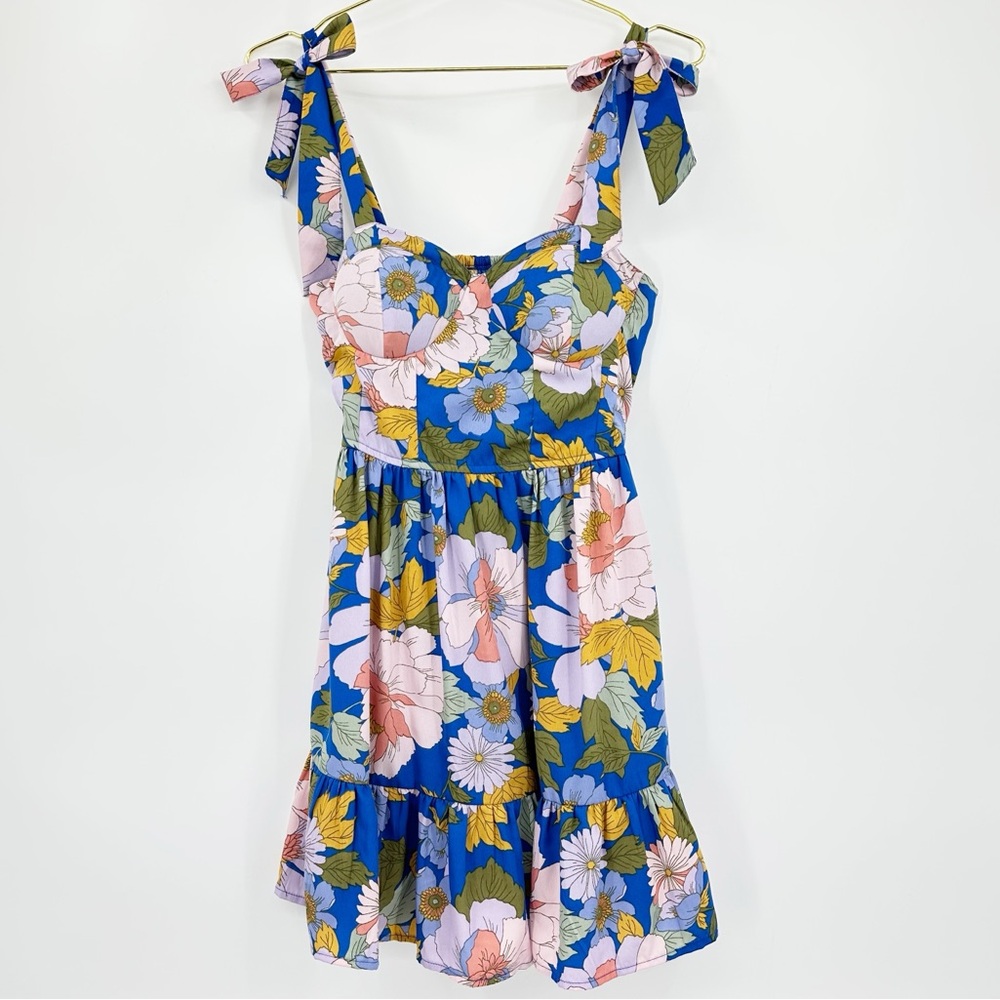 Band of the Free Floral Jaypee Knitfab Mini Dress Size M